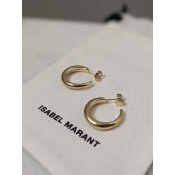 Marant Etoile Small Gold Hoop Earrings