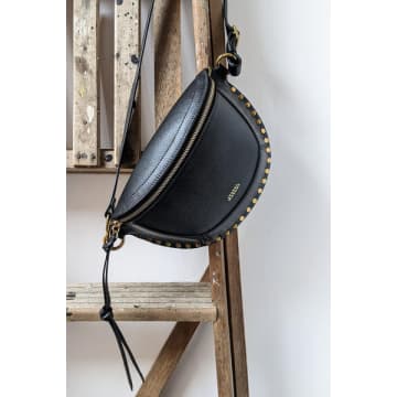 Marant Etoile Skano Black Full-grain Leather Bag