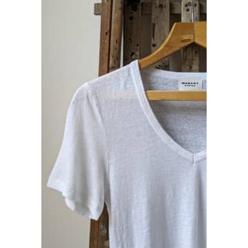 Marant Etoile Kranger White Linen T-shirt