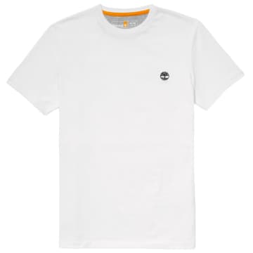 Shop Timberland Dunstan River Jersey Crew T-shirt In White