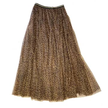 Last True Angel Leopard Print Tulle Skirt In Animal Print