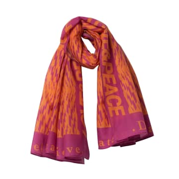 Delicate Love Blazing Orange Touch Thanee Lightning Pareo Scarf