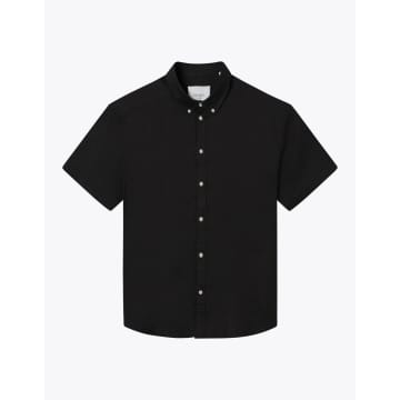 Les Deux Kris Linen Ss Shirt In Black
