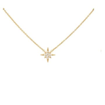 Scream Pretty Starburst Necklace With Slider Clasp In Gold