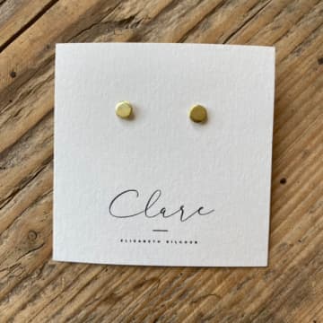 Clare Elizabeth Kilgour Brass Dot Stud Earrings