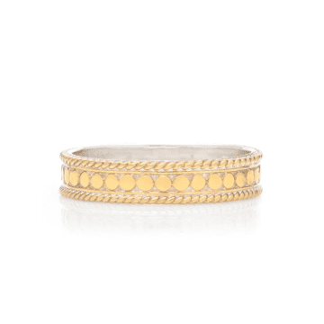 Anna Beck Classic Stacking Ring In Metallic