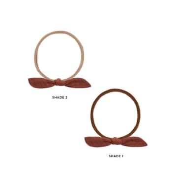 Rylee + Cru Little Knot Headband Terracotta In Brown