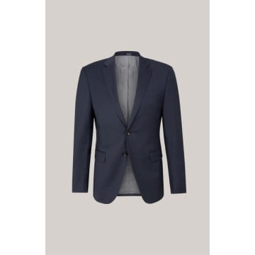 Joop - Herby 2 Button Suit Jacket In Dark Mottled Blue