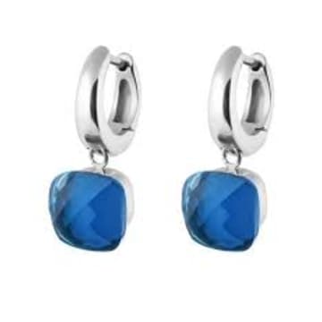 Qudo Firenze Earrings In Light Sapphire