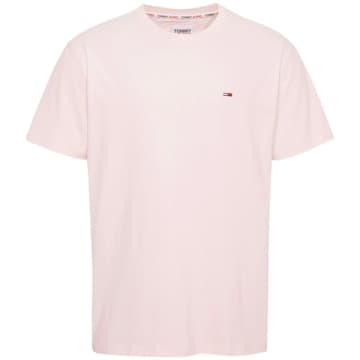 Tommy Hilfiger Tommy Jeans Classic Solid Flag T-shirt In Pink