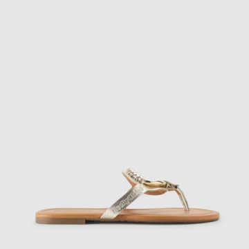 SEE BY CHLOÉ SEE BY CHLOE WOMEN'S HANA GOLD SLIDES