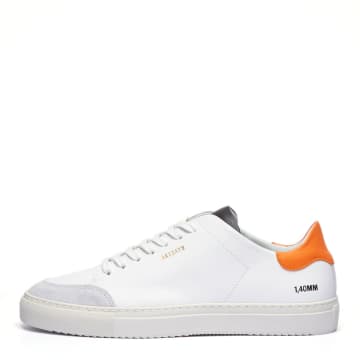 AXEL ARIGATO WHITE ORANGE AND GREY CLEAN 90 SUEDE
