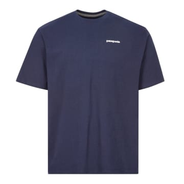 Shop Patagonia Navy P-6 Logo Responsibili T-shirt In Blue
