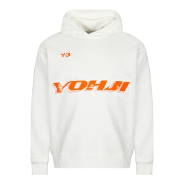 Y-3 Football Logo Hoodie In White