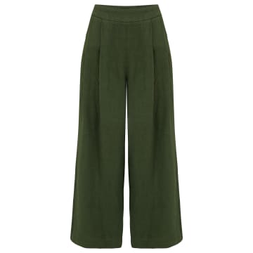 120% Lino Trouser In Army