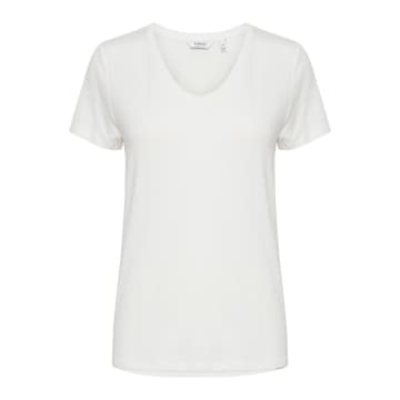 B.young Byrexima V-neck T-shirt Optical White