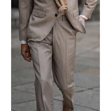 Cavaliere - Alphonse Sand Slim Fit Suit Trousers 20ss23500-54 In Neutrals