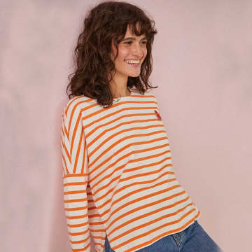 Des Petits Hauts Women's Filly Sweatshirt In Orange