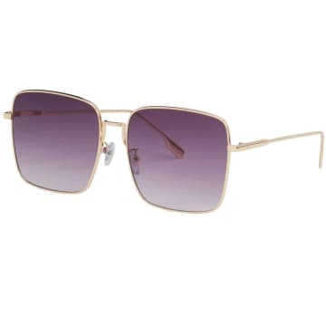Elie Beaumont Gold Square Sunglasses