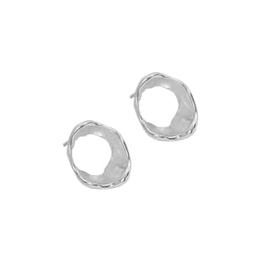 Shop Janus Edinburgh Silver Findhorn Earrings In Metallic