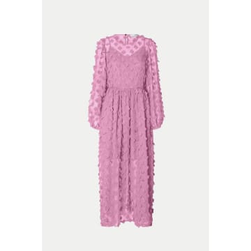 Selected Femme Moonlite Mauve Kysha Dress In Pink