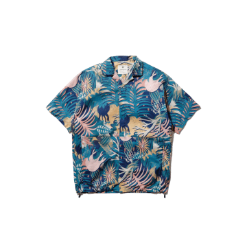 Snow Peak | Printed Breathable Quick Dry Shirt | Blue
