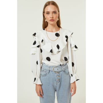 Jovonna Mexika Spotted Blouse