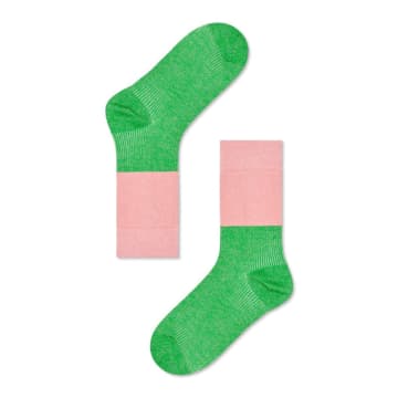 Happy Socks Light Pink Reese Crew Socks