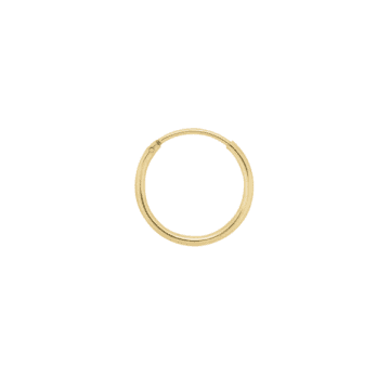 Anna + Nina Single Plain Ring Earring (m) Goldplated