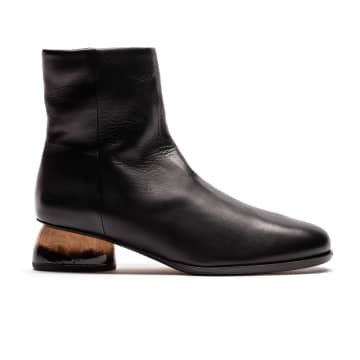 Tracey Neuls Patti Smoke | Black Leather Ankle Boots