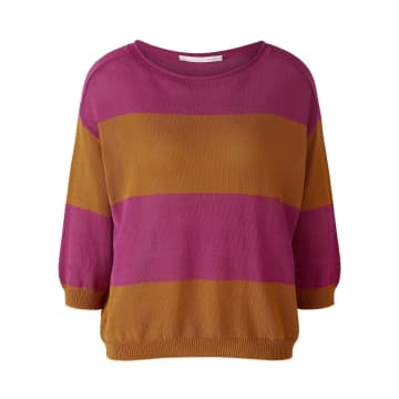 Oui Fashion Jumper Cotton Blend In Lilac