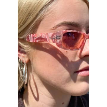 The Mercantile London Mossy Hebe Pink Sunglasses