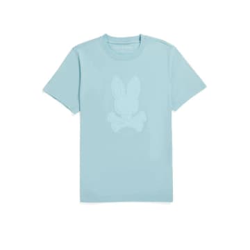 Psycho Bunny - Damon Graphic Tee In Seafoam Blue