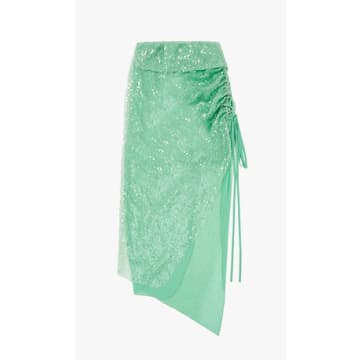 House Of Sunny Splash Skirt In Green