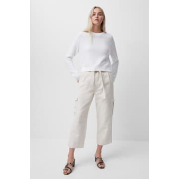 French Connection Lilly Mozart Crew Neck Jumper | Summer White