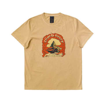 Shop Nudie Jeans Roy Every Mountain Tee Faded Sun