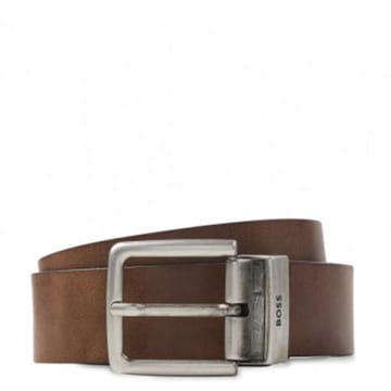Hugo Boss Men's Omar Reversible Leather Belt In Medium Brown
