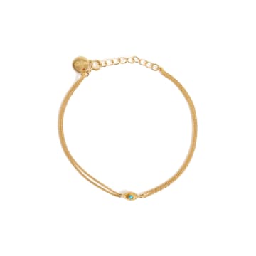 Rachel Entwistle Rays Of Light Mini Bracelet Turquoise Gold