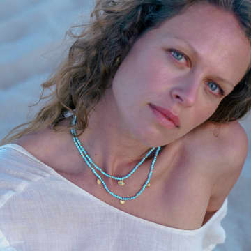 Rachel Entwistle Ishtar Necklace Turquoise Gold
