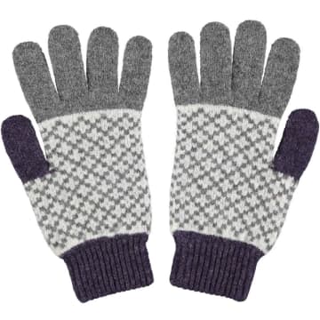 Catherine Tough Men's Lambswool Gloves In Grey