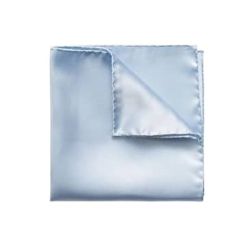 Eton Silk Pocket Square In Blue