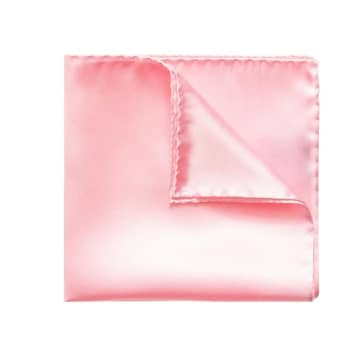 Eton Men's Silk Charmeuse Pocket Square In Pink