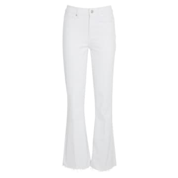 Shop Paige White Laurel Canyon High Rise Flared Jeans