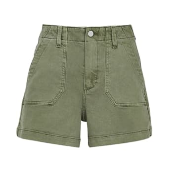 Paige Crush Shorts In Vintage Ivy Green
