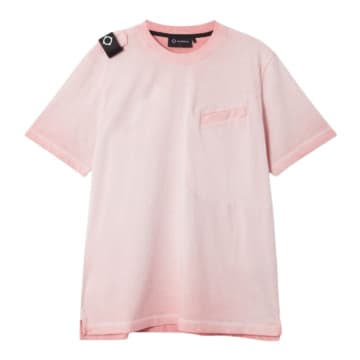 Ma.strum Oil Washed T Shirt In Pink