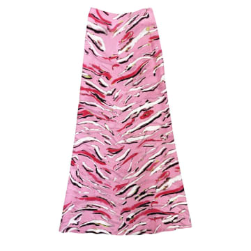 Shop Hayley Menzies Tiger Splash Pink A Line Maxi Skirt