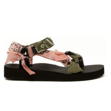 Shop Arizona Love Khaki Trekky Bandana Sandals In Neutrals