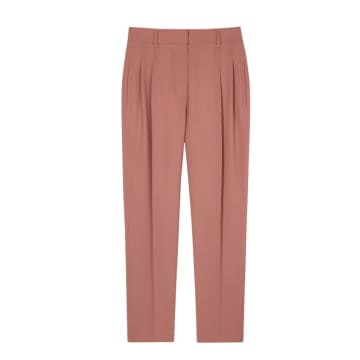 Paul Smith Wool Hopsack Trousers In Pink
