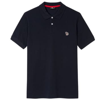 Ps By Paul Smith Regular Fit Ss Zebra Polo Shirt In Blue