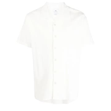 Ps By Paul Smith Casual Fit Short Sleeve Shirt In White